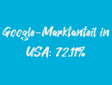 Titelbild Google-Marktanteil in USA 72,11%