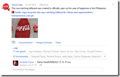 cocacola googleplus