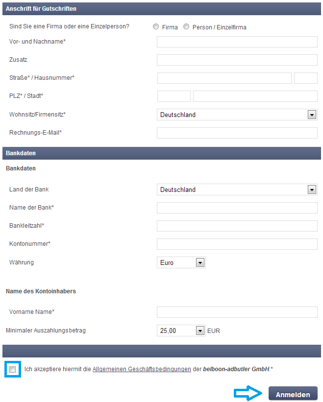 Bankinformationen