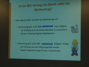 SEO Werk- oder Dienstvertrag