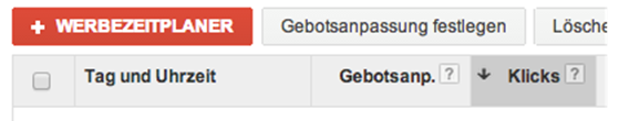 + Werbezeitplaner