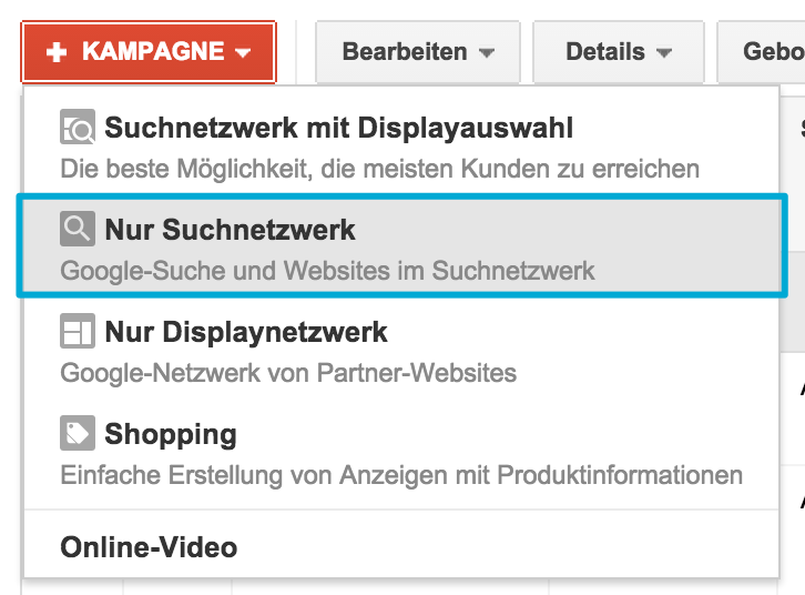 DSA - Nur Suchnetzwerke