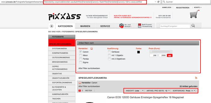 Duplicate Content durch URL-Parameter