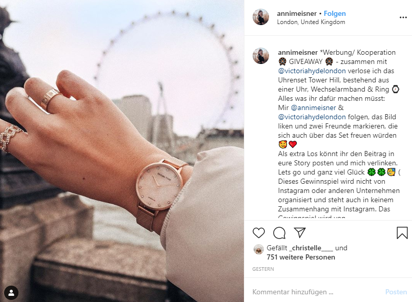 Nass Ananiver Pfand uhren instagram Journalist In den meisten F 228 llen 