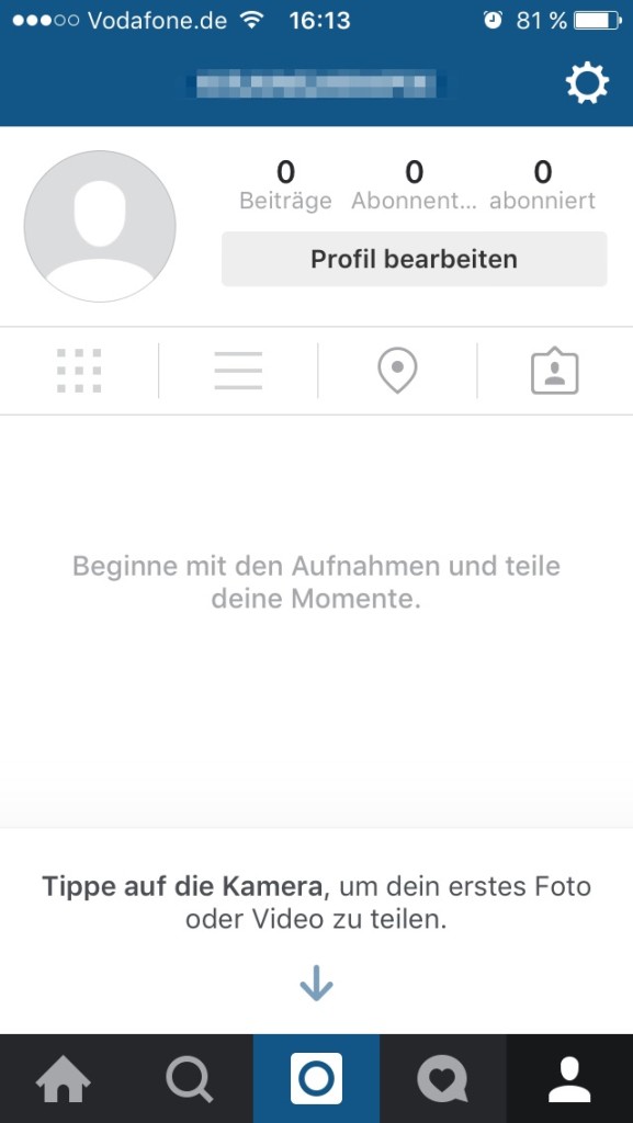 Instagram - Account einrichten