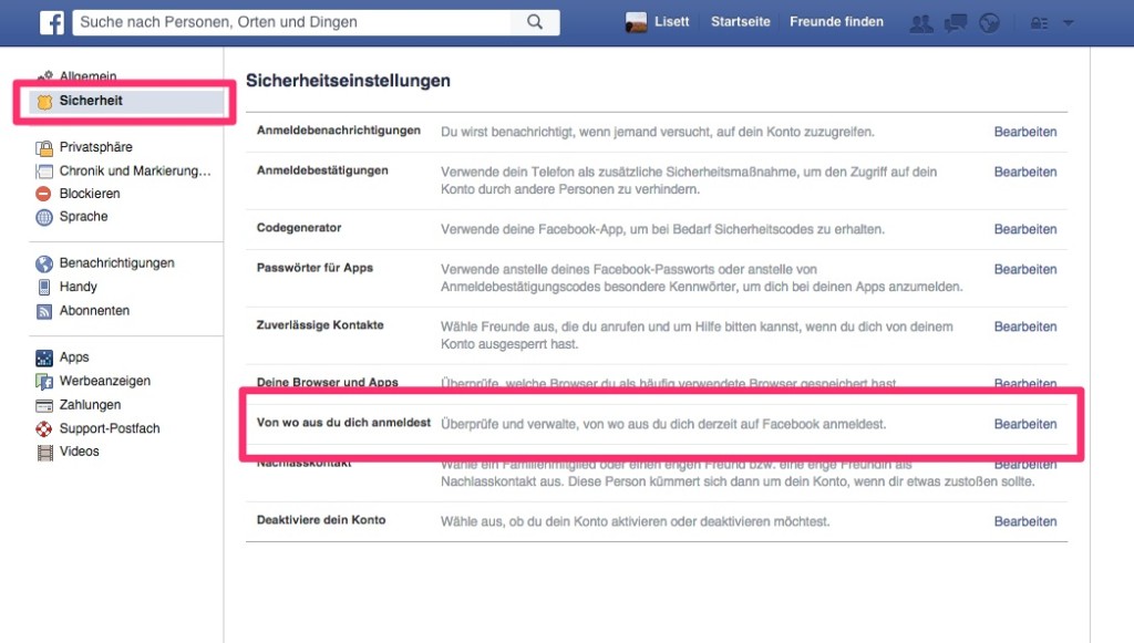 Facebook - Infos Login 