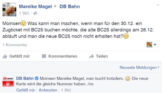 DB Facebook Beispiel