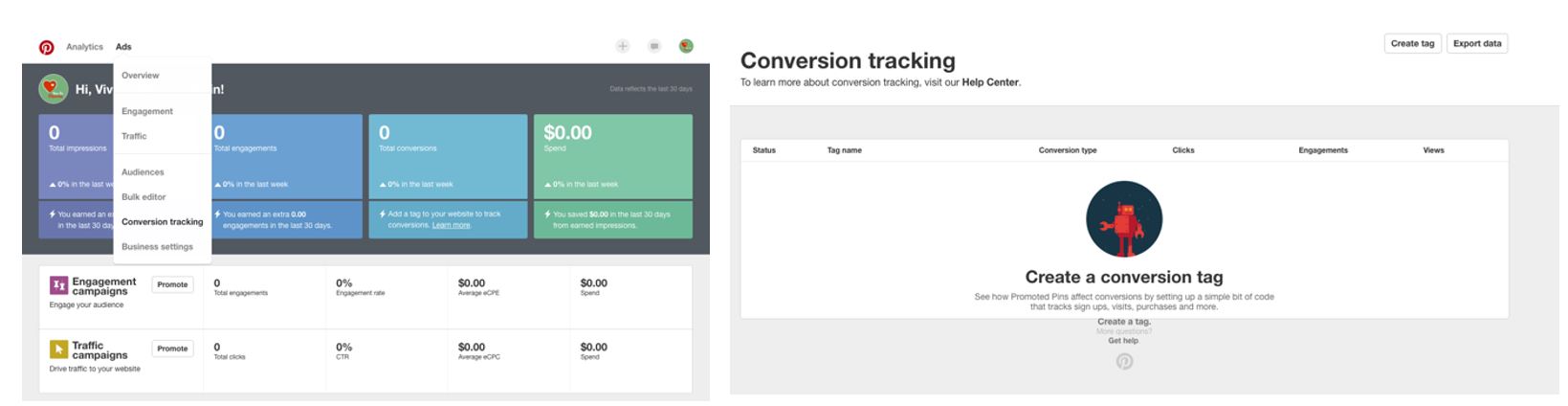 Conversion Tracking Pinterest Ads