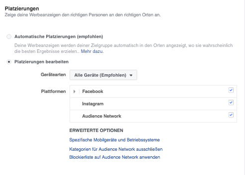 Platzierung