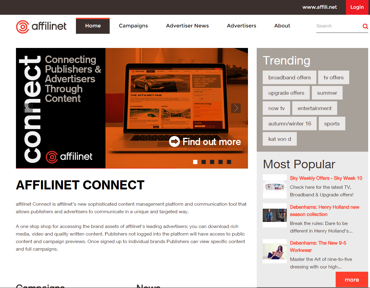 Affilinet Connect in UK gelauncht