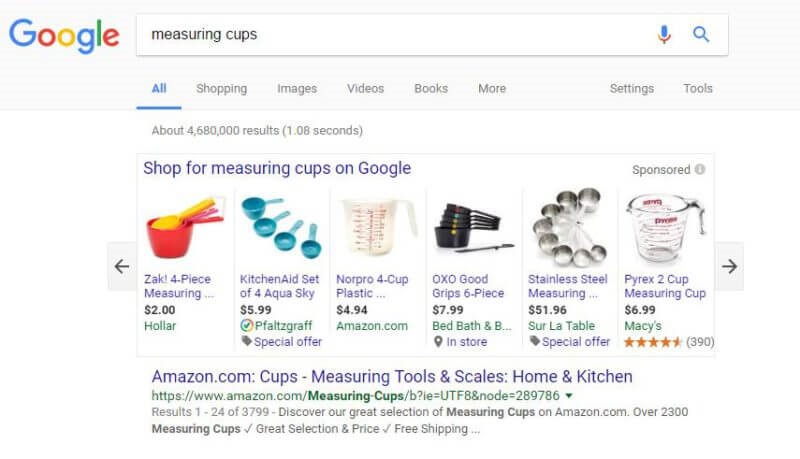 sea: Google Shopping Anzeigen