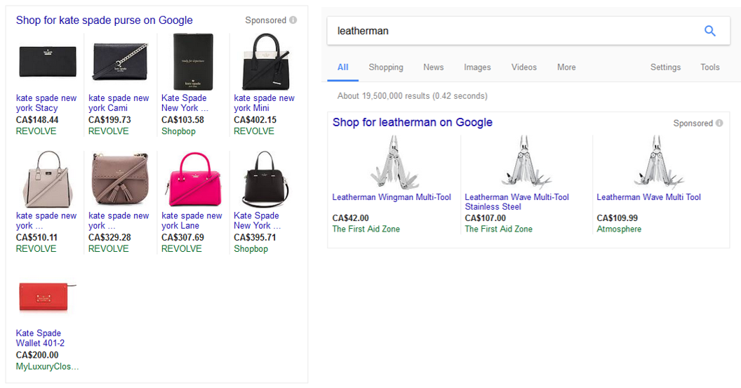 Tests bei Google Shopping Anzeigen