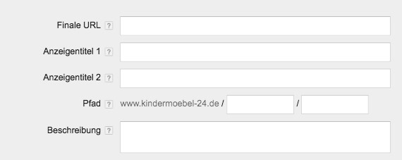 Anzeigenstruktur Expanded Text Ads (ETA)