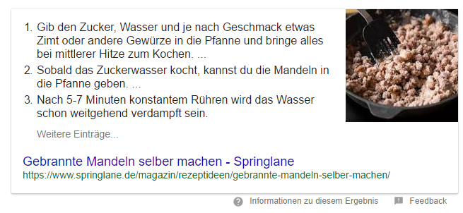 Studie zum Einsatz von Featured Snippets