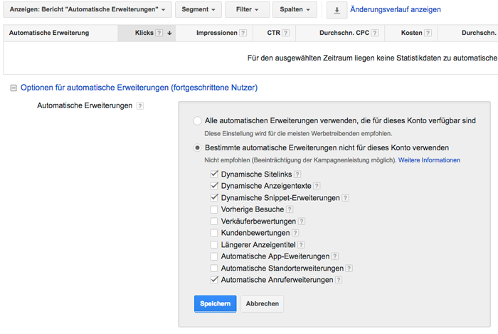 Dynamische Snippet Erweiterungen