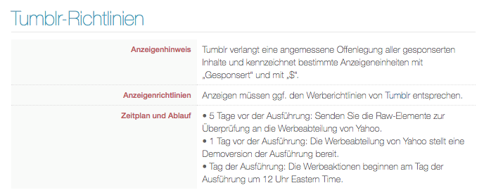 tumblr richtlinien