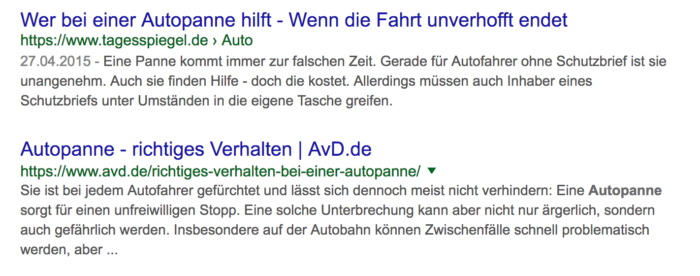 Ausnahmen bei Singular und Plural Keywords