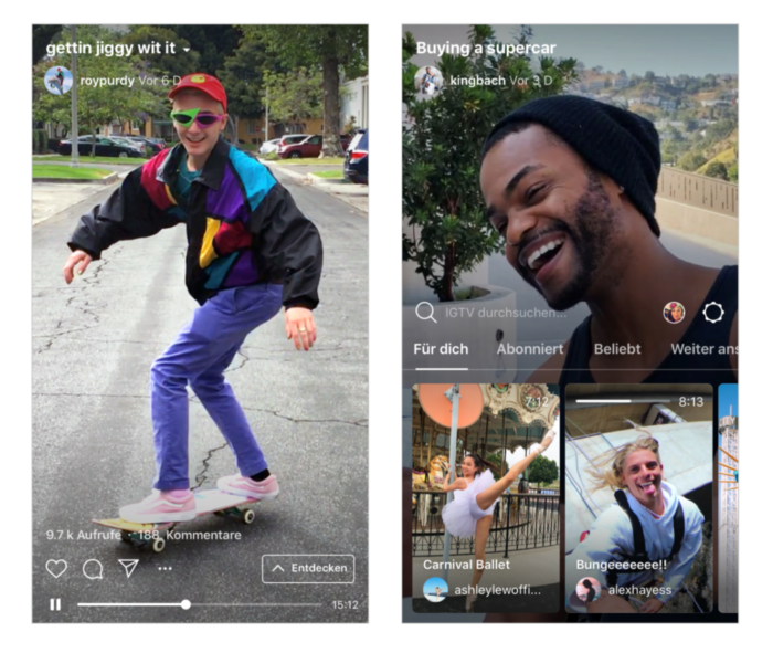 Instagram startet IGTV