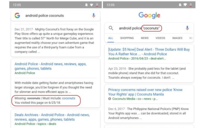 Google Websuche „Exact“-Operator für exaktere Suchanfragen