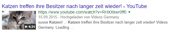 Google stellt Videos jetzt in Karussell-Form dar