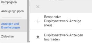 Erstellung von responsiven Anzeigen im Google Display Netzwerk