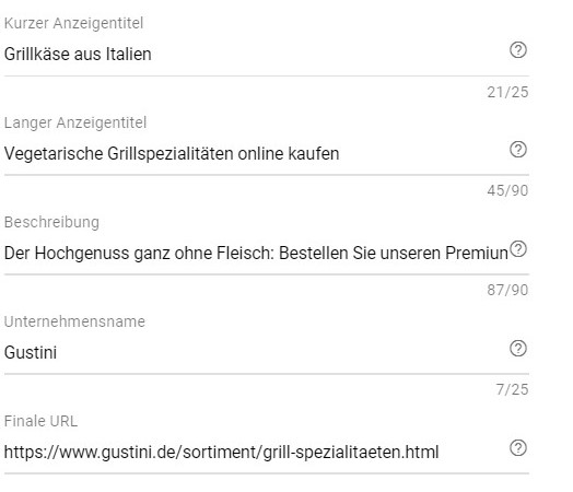 Anleitung zur Erstellung von responsiven Anzeigen