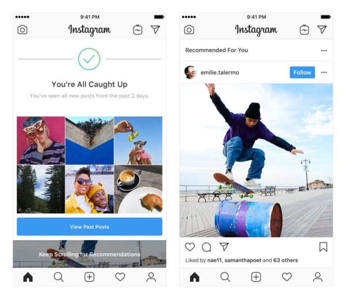 Social Media News Empfehlungen direkt im Instagram Feed