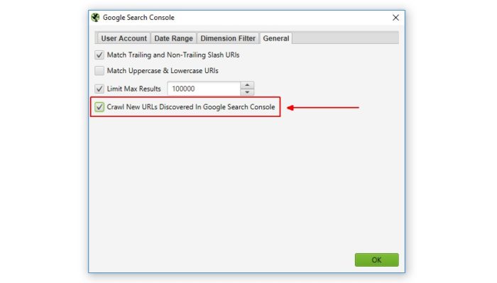 Sccreaming Frog Automatisch Search Console