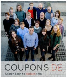 Auf dem Bild zu sehen ist das Team von Coupons.de (früher Coupon4U)