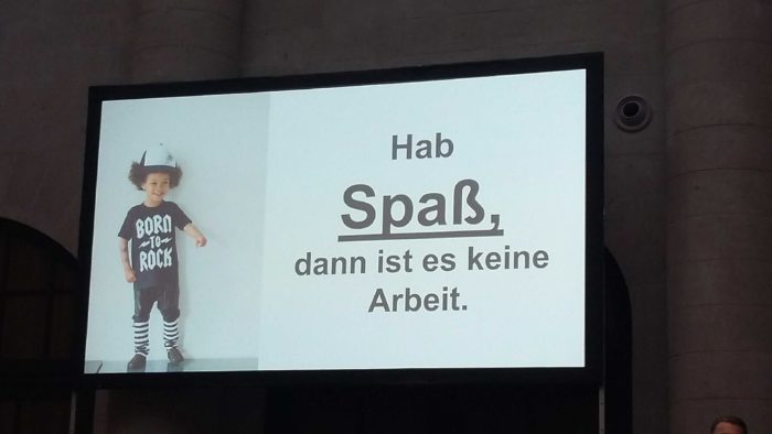 Zu sehen ist die Präsentation von Kai Michael Schäfer