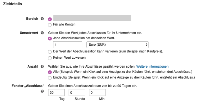 Zu sehen ist das Menü zum Einrichten der Offline-Abschlüsse