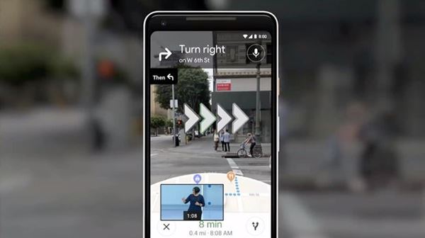 Navigation mittels Augmented Reality in Google Maps (Quelle: t3n.de)