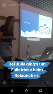 Julia als Speaker zum Thema LocalSEO auf der Campixx 2019