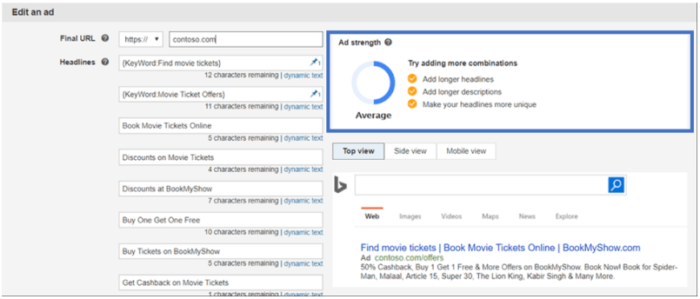 RSA bei bing