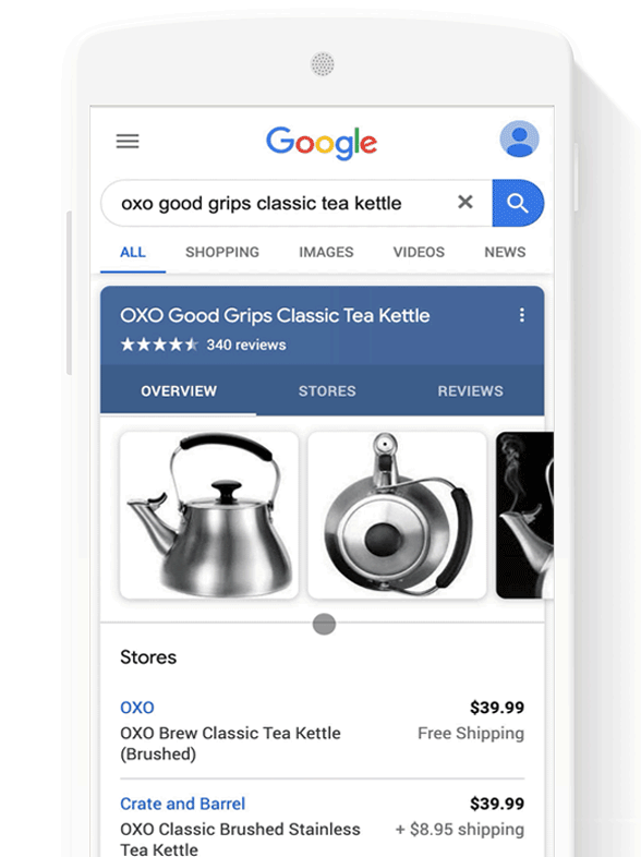 kostenlose Produktlistungen bei Google Shopping
