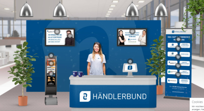 Der virtuelle Stand des Händlerbundes beim eCommerce Campus 2020 