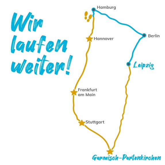 Projecter Schrittzähl-Challenge Rundreise