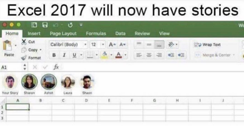 Meme zu Stories für Excel 