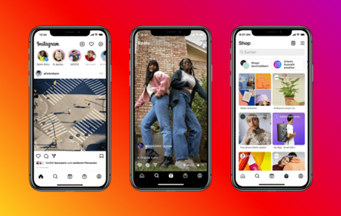 Neues Aussehen des Homescreens zugunsten von Reels und Shopping