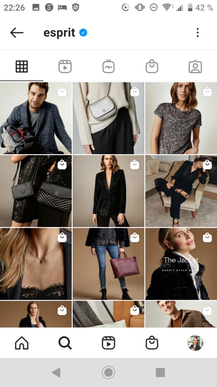 Screenshot 1 der Shopping Markierungen in Instagram