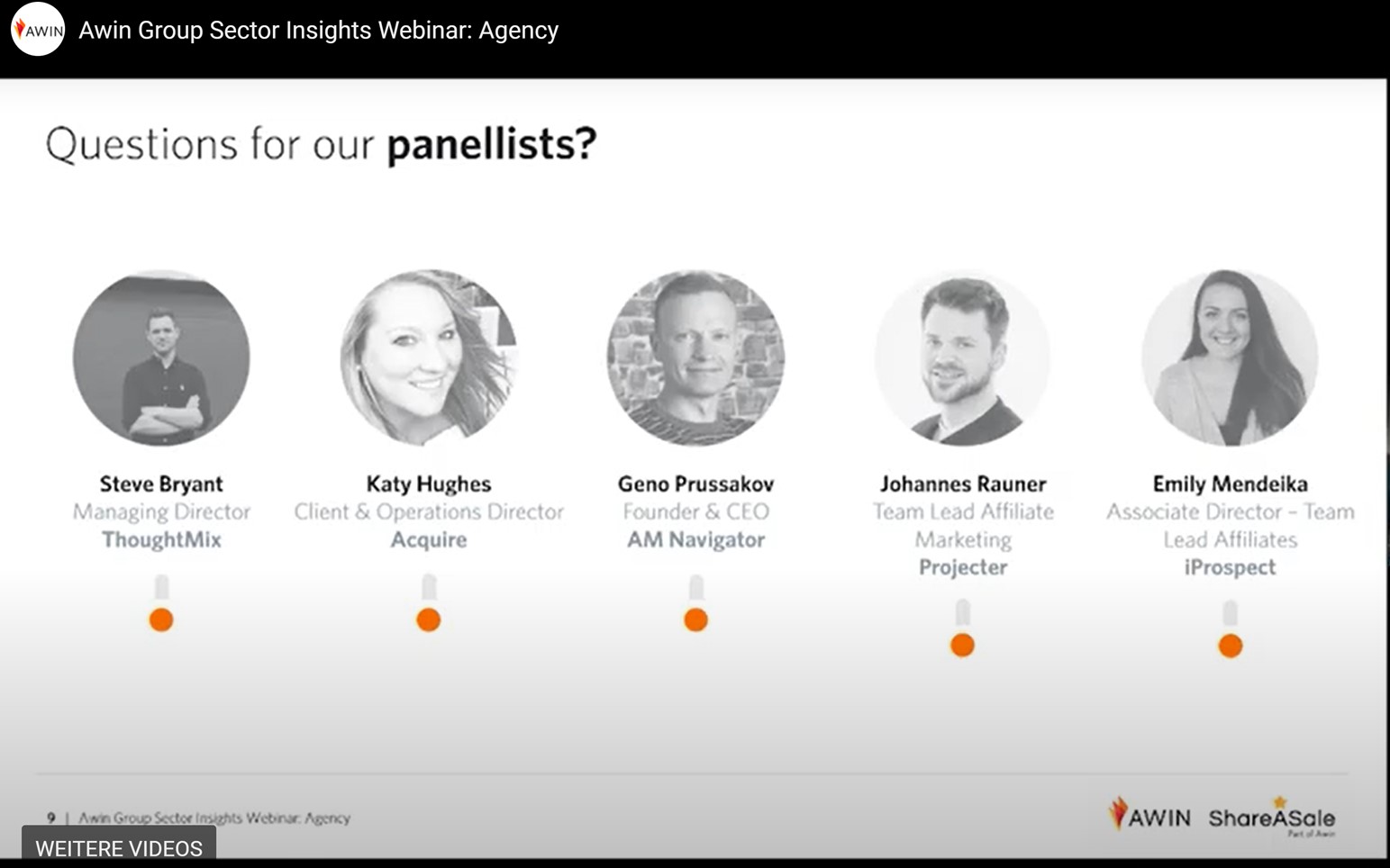 Bild Webinar von Awin mit Agenturen und Einblicke zum aktuellen Stand von Affiliate Marketing 