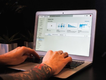 Bildschirm eines Laptops