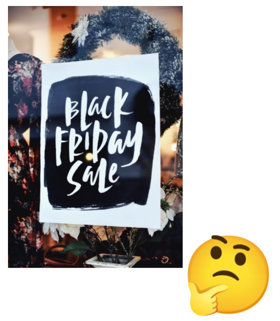 Bild Black Friday im Schaufenster