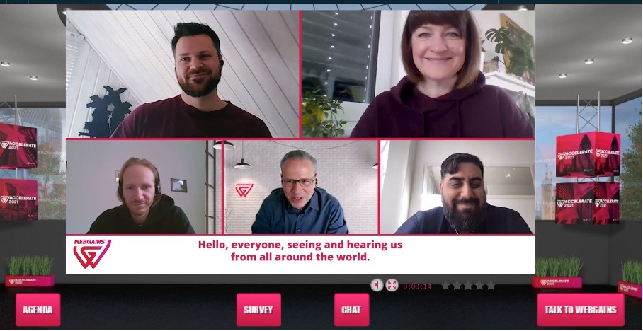 Screenshot der ExpertInnenrunde "Taking it to The Next Level in Germany"