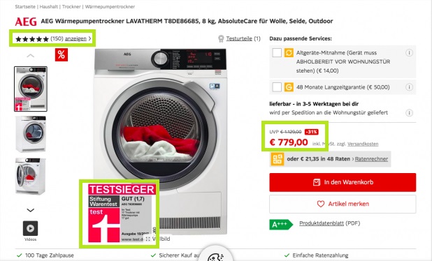 Bild eines Beispiels, dass Konsens-, ExpertInnen- und Anker-Anpassungs-Heuristik gut kombiniert