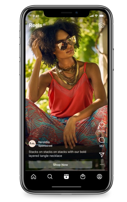 Screenshot Instagram Reels Anzeige
