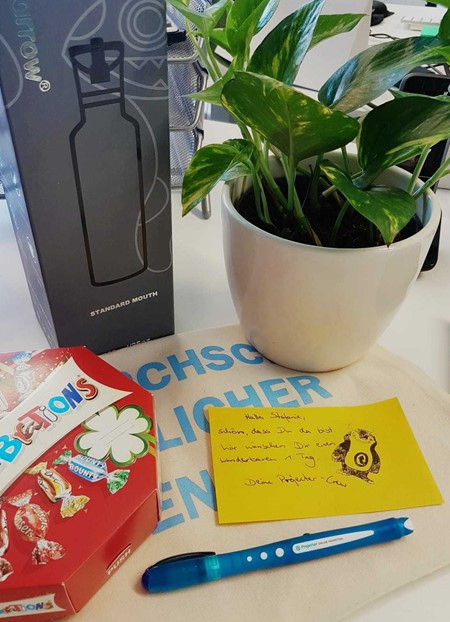 Projecter Einstieg Willkommensgeschenk