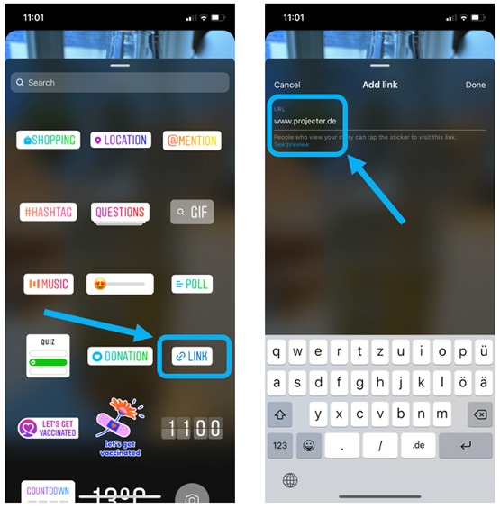 Awin und die Link-Sticker bei Instagram