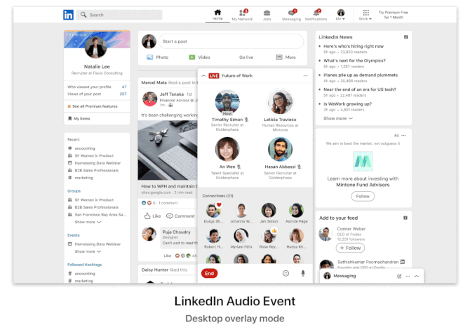 Audio Events Linkedin