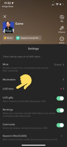 TikTok Begrüßung Livestream 1